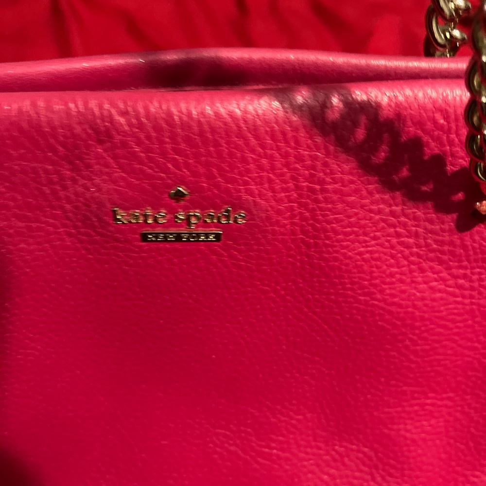 New Kate Spade pink purse with chain straps